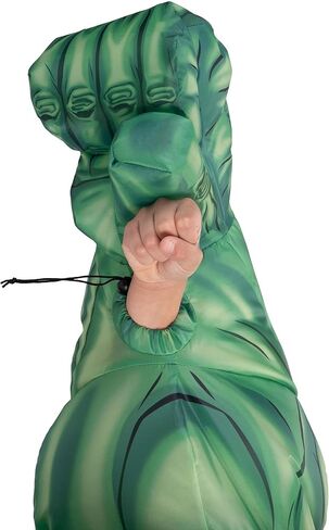 Marvel Inflatable The Incredible Hulk Kid's Costume - Battery Powered Inflatable Muscle Bodysuit, Mask in Saudi Arabia