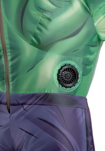 Marvel Inflatable The Incredible Hulk Kid's Costume - Battery Powered Inflatable Muscle Bodysuit, Mask in Saudi Arabia