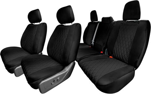 TLH Custom Fit Seat Covers for 2022-2024 Dodge RAM 1500, Seat Covers Full Set, Waterproof Car Seat Covers, Black Neoprene Seat Covers, Tailor-Made Car Seat Covers for RAM Trucks in Saudi Arabia