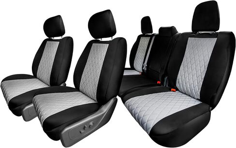TLH Custom Fit Seat Covers for 2022-2024 Dodge RAM 1500, Seat Covers Full Set, Waterproof Car Seat Covers, Black Neoprene Seat Covers, Tailor-Made Car Seat Covers for RAM Trucks in Saudi Arabia