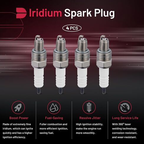 BDFHYK 93298 Iridium Spark Plugs Compatible with 2014-2015 Mitsubishi Mirage 2017-2020 Mitsubishi Mirage G4 1.2L L3 Replacement for LZFR5BI-11 LZFR5BI11 1822A086 Set of 3 in Saudi Arabia