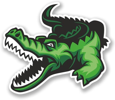 Crocodile Alligator Vinyl Sticker Decal Laptop Car Bumper Sticker Travel Luggage Car Sign Fun 5" in Saudi Arabia