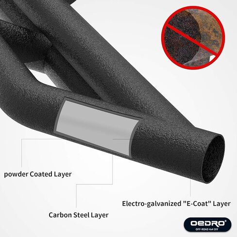 OEDRO 6" Side Step Rails Compatible with 2009-2018 Ram 1500 2019-2024 Ram 1500 Classic Quad Cab, Upgraded Running Boards Textured Black Heavy Duty Truck Nerf Bars in Saudi Arabia