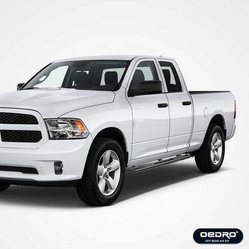 OEDRO 6" Side Step Rails Compatible with 2009-2018 Ram 1500 2019-2024 Ram 1500 Classic Quad Cab, Upgraded Running Boards Textured Black Heavy Duty Truck Nerf Bars in Saudi Arabia