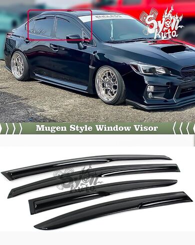 يناسب 2015-2020 سوبارو WRX STI سيدان JDM ثلاثية الأبعاد Mugen Style حاجب النافذة واقي المطر in Saudi Arabia