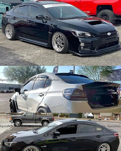 يناسب 2015-2020 سوبارو WRX STI سيدان JDM ثلاثية الأبعاد Mugen Style حاجب النافذة واقي المطر in Saudi Arabia