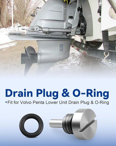 Drain Plug Or Vent Plug with O-Rings Fit for Volvo Penta Replaces 3854539 3855081 in Saudi Arabia