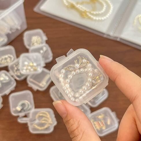 10PCS Clear Plastic Storage Box For Jewelry, Earrings, And Necklaces - Organize And Protect Your Valuables in Saudi Arabia