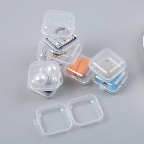 10PCS Clear Plastic Storage Box For Jewelry, Earrings, And Necklaces - Organize And Protect Your Valuables in Saudi Arabia