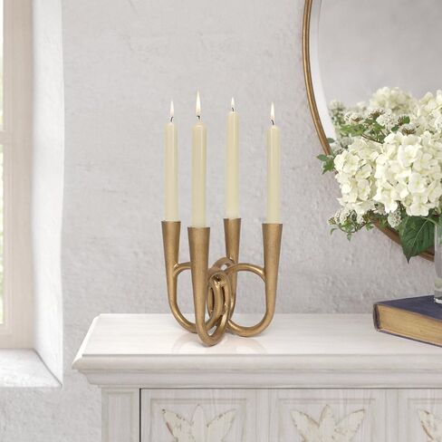 Antique Brass Candle Holder, Iron Taper Candle Holders, Vintage Cast Iron Decorative Candle Stands, Tall Candle Holders for Wedding, Dining Table, Home Decor in Kuwait