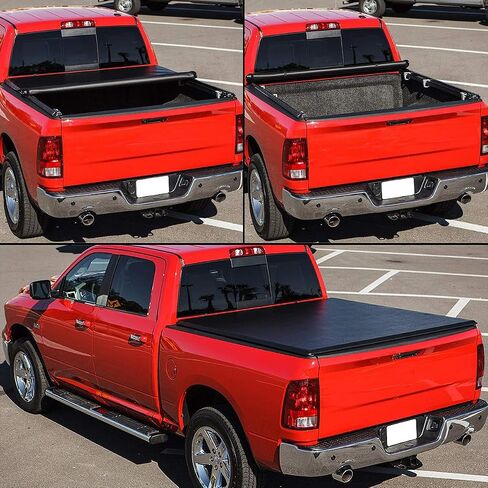 DNA Motoring TTC-RU-055 غطاء شاحنة بيك اب ناعم قابل للطي متوافق مع سرير تندرا 2000-2006 بطول 6.5 قدم in Saudi Arabia