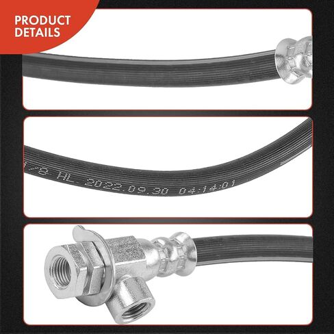 A-Premium Front Driver Brake Hydraulic Hose Compatible with Ford Models - For F-250, For F-350, 1980-1994, RWD - Replace# F0TZ2078A in Saudi Arabia