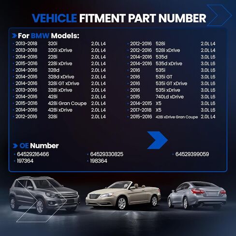 197364 ضاغط مكيف الهواء مع قابض متوافق مع BMW X5 320i 328i 428i 528i 535i 228i 328d 535d 740Ld GT xDrive Gran Coupe، طراز 7SBU17C، مع بكرة 6 أخدود in Saudi Arabia