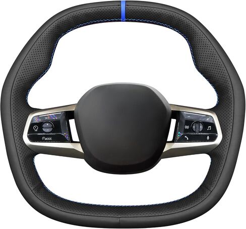 MEWANT DIY Hand Sewn 3D Style Steering Wheel Cover Wrap for BMW iX (I20) 2022-2025 Steering Wheel Accessories for BMW iX (I20) 2022-2025 in Saudi Arabia