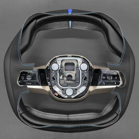 MEWANT DIY Hand Sewn 3D Style Steering Wheel Cover Wrap for BMW iX (I20) 2022-2025 Steering Wheel Accessories for BMW iX (I20) 2022-2025 in Saudi Arabia