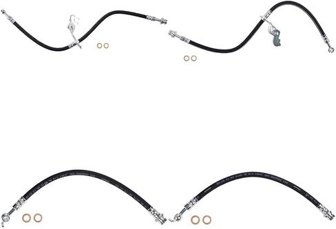 4 Front Rear Brake Line Brake Hydraulic Hose Fits Hyundai Santa Fe 2013 2014 2015 2016 2017 Fits Hyundai Santa Fe Fits Kia Sorento 2014 2015 in Saudi Arabia