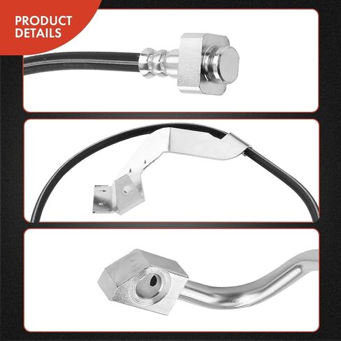 A-Premium Front Driver Brake Hydraulic Hose Compatible with Select Ford Models - F-450 F450 Super Duty, F-550 F550 Super Duty, 2012, with Dana 60 Axle, Fat Boy - Replace# BC3Z2078A in Saudi Arabia