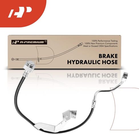 A-Premium Front Driver Brake Hydraulic Hose Compatible with Select Ford Models - F-450 F450 Super Duty, F-550 F550 Super Duty, 2012, with Dana 60 Axle, Fat Boy - Replace# BC3Z2078A in Saudi Arabia