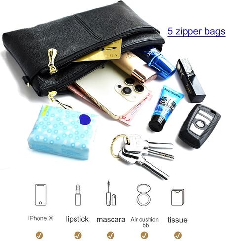 Crossbody Bags for Women, Wallet Women Shoulder Bag for Women, Wristlet Wallets Coin Purse，Adjustable Shoulder Strap in Saudi Arabia