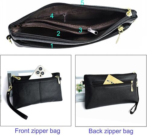 Crossbody Bags for Women, Wallet Women Shoulder Bag for Women, Wristlet Wallets Coin Purse，Adjustable Shoulder Strap in Saudi Arabia