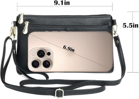 Crossbody Bags for Women, Wallet Women Shoulder Bag for Women, Wristlet Wallets Coin Purse，Adjustable Shoulder Strap in Saudi Arabia