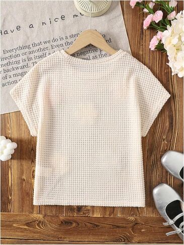 تي شيرت Verdusa Girl's Boho Floral Crochet Tops لطيف لقضاء العطلات والخروج in Kuwait