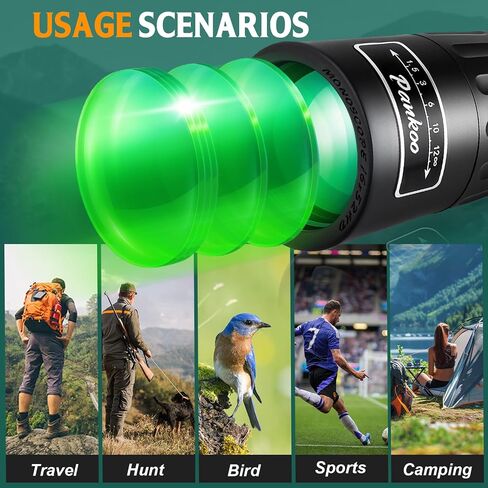 12x60 Purple Monocular Telescope High Powered with Smartphone Adapter Tripod and Portable Bag, Larger Vision Monoculars for Adults with BAK4 Prism & FMC Lens, Suitable for Bird Watching Hiking Travel in Kuwait