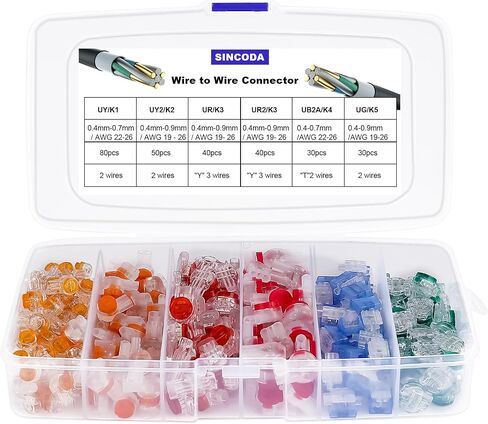 UY Wire to Wire Connector K2,SINCODA 100PCS Waterproof Gel-Filled Orange Clear Button Telephone Wire Connectors UY2 Butt Splice Connector K2 Network Cable Terminals in Saudi Arabia