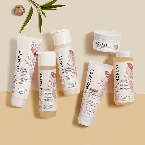 The Honest Company Lavender Calm 2-in-1 Cleansing Shampoo + Body Wash + Conditioning Detangler Bundle | Naturally Derived, Tear-free, Hypoallergenic | 10 fl oz, 4 fl oz in Kuwait
