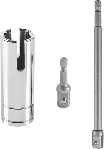 Trailer Scissor Jack Slotted Drill Adapter, Stainless Steel Vehicle T-Slot Drill Attachment with 2 Bits, Heavy Duty Automotive Stabilizing Jack Accessories, Universal Fit in Saudi Arabia
