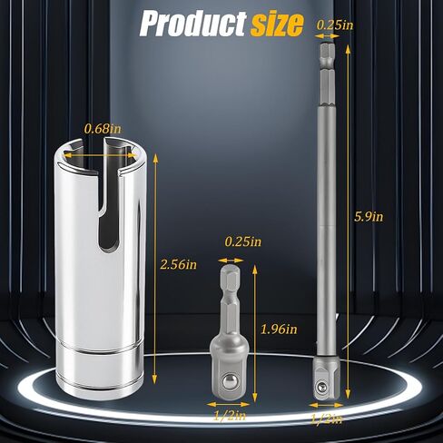 Trailer Scissor Jack Slotted Drill Adapter, Stainless Steel Vehicle T-Slot Drill Attachment with 2 Bits, Heavy Duty Automotive Stabilizing Jack Accessories, Universal Fit in Saudi Arabia