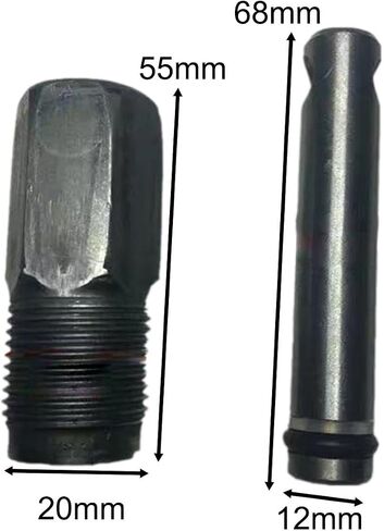 Generic مضخة زيت جاك عمودية هيدروليكية سهلة التركيب، مجموعة ختم معدنية، أدوات إصلاح السيارات، أجزاء مكبس الأسطوانة، الطول 50 مم، أسود in Saudi Arabia