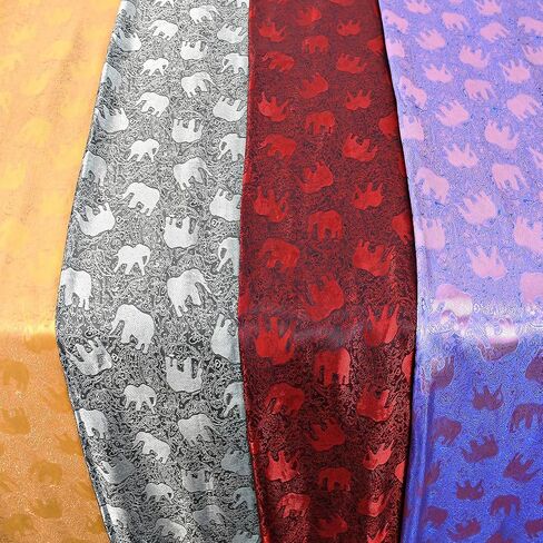 AeraVida Elegantly Stunning Hand-Woven Silk Elephant Scarf or Shawl in Saudi Arabia