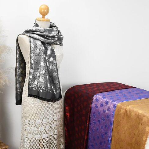 AeraVida Elegantly Stunning Hand-Woven Silk Elephant Scarf or Shawl in Saudi Arabia