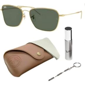Ray-Ban RBR0102S CARAVAN REVERSE Square Shaped Sunglasses for Men & Women with Official RAYBAN Eyewear Kit in Kuwait