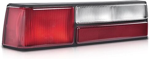 PIT66 Tail lights Compatible with Ford Mustang 1987-1993 E7ZZ13405A, E7ZZ13404A, FO2800168, FO2801168 Rear Lamp Brake Lights Taillight Set Assembly(Red Lens Black Housing) Halogen w/o Bulbs in Saudi Arabia