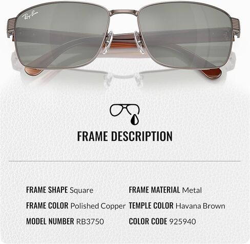 نظارات شمسية Ray-Ban RB3750 مربعة الشكل للرجال والنساء مع مجموعة نظارات RAYBAN الرسمية in Saudi Arabia