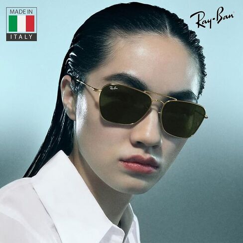 Ray-Ban RBR0102S CARAVAN REVERSE Square Shaped Sunglasses for Men & Women with Official RAYBAN Eyewear Kit in Kuwait