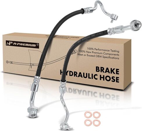 A-Premium Rear Driver and Passenger Brake Hydraulic Hose Compatible with Kia and Hyundai Models - Sedona 2006-2012 2014, Entourage 2007-2009 - Replace# 587374D550(Pack of 2) in Saudi Arabia