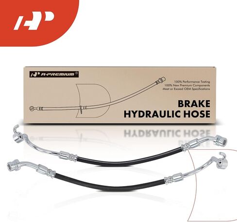 A-Premium Rear Driver and Passenger Brake Hydraulic Hose Compatible with Kia and Hyundai Models - Sedona 2006-2012 2014, Entourage 2007-2009 - Replace# 587374D550(Pack of 2) in Saudi Arabia