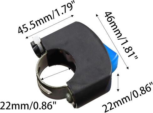 1 Piece Motorcycle Handlebar Switch, Waterproof On/Off Toggle Switch with Push Button for 7/8 Inch (22mm) Handlebars, Fits U5 U7 U2 Motorcycle, Scooter, Electromobile, ATVs(Grey) in Saudi Arabia