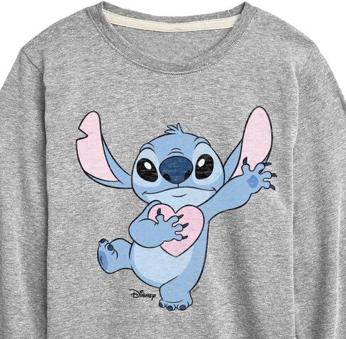Disney - Lilo & Stitch - Stitch Hearts You - Toddler & Youth Long Sleeve Graphic T-Shirt in Saudi Arabia