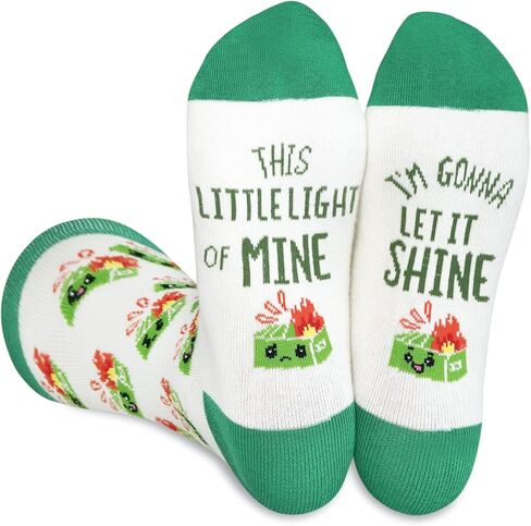 InnoBeta Dumpster Fire Socks, Dumpster Fire Gifts for Women, Men on Birthday, Christmas, Funny Accessories for Coworkers in Saudi Arabia