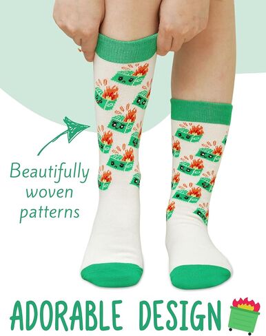 InnoBeta Dumpster Fire Socks, Dumpster Fire Gifts for Women, Men on Birthday, Christmas, Funny Accessories for Coworkers in Saudi Arabia