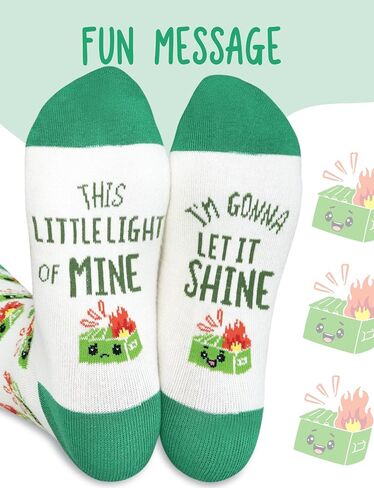 InnoBeta Dumpster Fire Socks, Dumpster Fire Gifts for Women, Men on Birthday, Christmas, Funny Accessories for Coworkers in Saudi Arabia