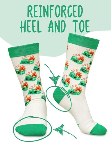 InnoBeta Dumpster Fire Socks, Dumpster Fire Gifts for Women, Men on Birthday, Christmas, Funny Accessories for Coworkers in Saudi Arabia