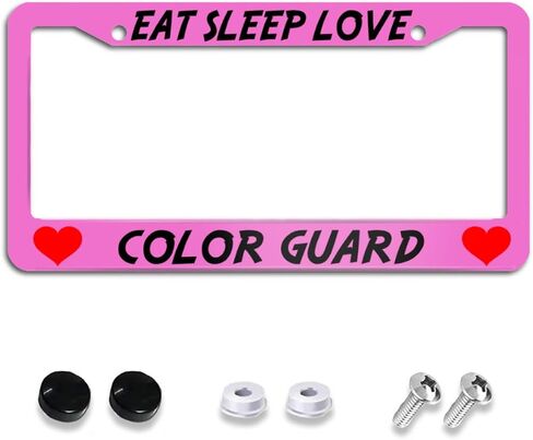Adventure Time Aluminum Metal License Plate Holder Covers for Women Men Rust-Proof Waterproof Car Decorative Tag Frames for Standard US in Kuwait