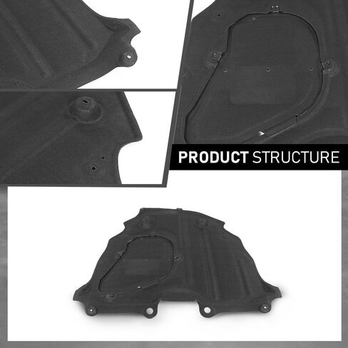 GRAND ORANGE Rear Engine Splash Shield Compatible with Toyota Sienna 2021-2022 TO1228283, 5142008030, 51420-08030, 51420 08030 Black Lower Engine Splash Guard Under Cover in Saudi Arabia