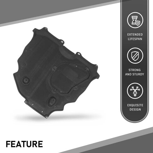 GRAND ORANGE Rear Engine Splash Shield Compatible with Toyota Sienna 2021-2022 TO1228283, 5142008030, 51420-08030, 51420 08030 Black Lower Engine Splash Guard Under Cover in Saudi Arabia
