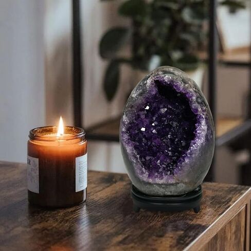 Amethyst Crystal Rock Qurartz Geode Cluster Natural Raw Amethyst Stone Real Healing Crystals 4.5-5LB in Kuwait